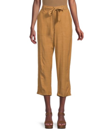 High Rise Cropped Pants Democracy