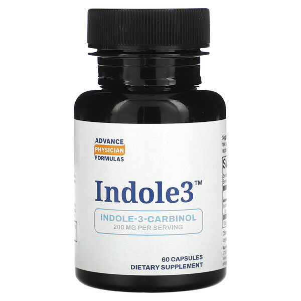 Индол-3-карбинол, 200 мг, 60 растительных капсул Advance Physician Formulas