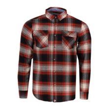 Canada Weather Gear Men's Flannel With Chambray Lined Collar Canada Weather Gear