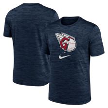 Men's Nike Navy Cleveland Guardians Logo Velocity Performance T-Shirt Nitro USA