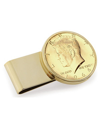 Золотослойный зажим для денег JFK 1964 года, первый год выпуска, полдоллара из нержавеющей стали American Coin Treasures