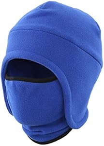 LLmoway Men’s Warm 2 in 1 Hat Winter Fleece Earflap Skull Sports Beanie Ski Mask LLmoway