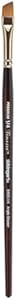 KINGART Premium Finesse 8400-1/2 Angular Shader Series Artist Brush, Synthetic Kolinsky Sable Hair, Short Handle, for Watercolor and Oil Paints, Size 1/2" Kingart