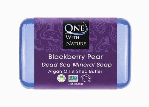 Мыло Dead Sea Minerals Blackberry Pear — 7 унций One with Nature