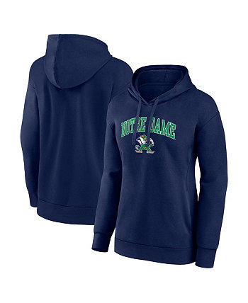 Женский темно-синий пуловер с капюшоном Notre Dame Fighting Irish Evergreen Campus Fanatics