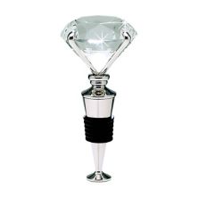 4.25&#34; Crystal Diamond Shaped Bottle Stopper Contemporary Home Living