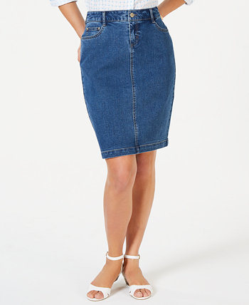 Миниатюрная джинсовая юбка с заниженной талией, созданная для Macy's Charter Club