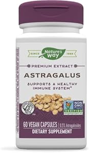 Nature's Way Premium Astragalus Root Extract, Immune Support*, 60 Vegan Capsules (Веганские капсулы) Nature's Way