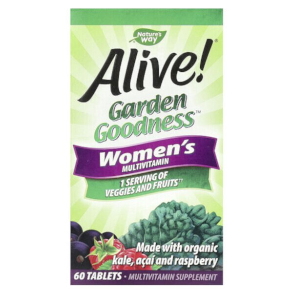 Alive! Garden Goodness, Женский мультивитамин - 60 таблеток - Nature's Way Nature's Way