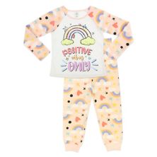 Girls 4-12 Free 2 Dream Positive Vibes Only Pajama Set Licensed Character