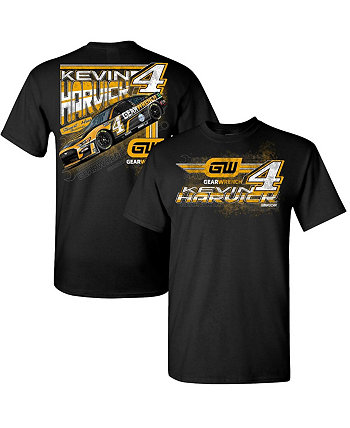 Мужская черная футболка Kevin Harvick Car Stewart-Haas Racing Team Collection