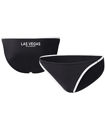 Женские черные плавки бикини Las Vegas Raiders Play Action G-III