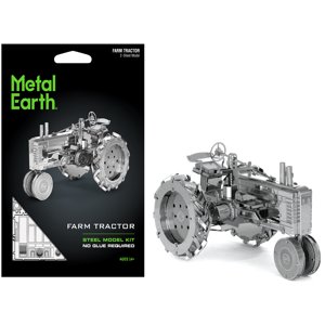 Model Kit Farm Tractor (Challenging Difficulty) Steel Model by Metal Earth Metal Earth