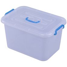 Large Clear Storage Container With Lid and Handles Basicwise