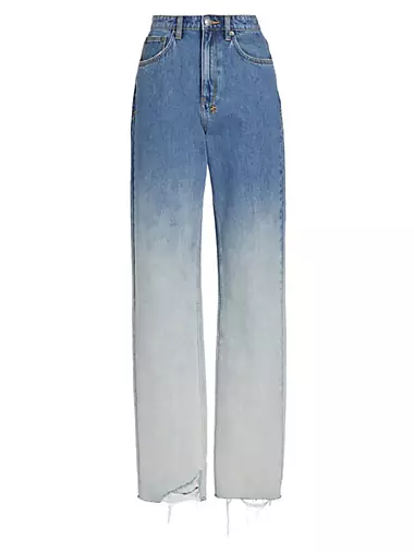 Женские Широкие джинсы Ksubi Playback Glacier High-Rise Tapered Ksubi