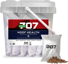 Formula 707 Hoof Health Hay Flavor Pellets Horse Supplement, 56 count Formula 707