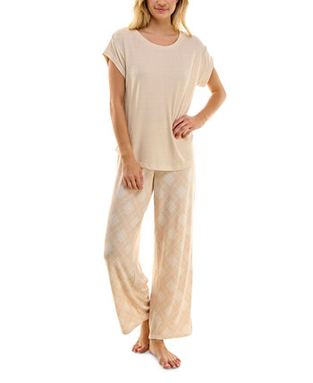 Scoop Neck T-Shirt & Jogger Pants Pajama Set