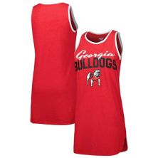 Женская красная ночная рубашка на бретелях Concepts Sport Georgia Bulldogs Unbranded