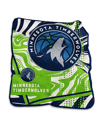 Плед Raschel Swirl размером 50 x 60 дюймов Minnesota Timberwolves Logo Brand
