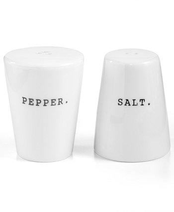 Шейкеры для соли и перца Whiteware Words, созданные для Macy's The Cellar
