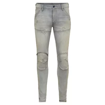 Выцветшие джинсы скинни с 3D-молнией D-5620 G-STAR RAW