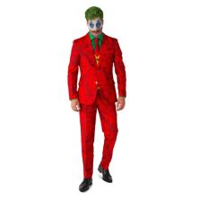 Мужской костюм Suitmeister DC Comics Scarlet Joker для Хэллоуина, новинка, приталенный костюм и галстук Suitmeister