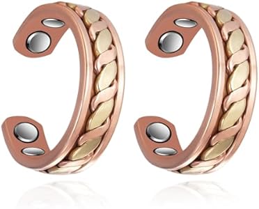 MagVIVACE Copper Ring for Women Magnetic Ring, Pure Copper Jewelry with 3500 Gauss Magnet MagVIVACE