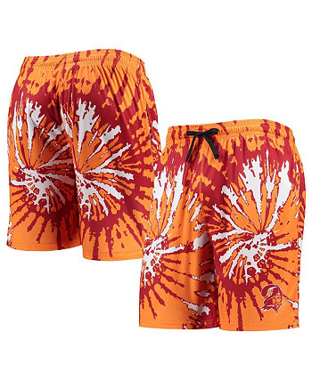 Мужские оранжевые шорты для отдыха в стиле ретро Tampa Bay Buccaneers из статической сетки FOCO