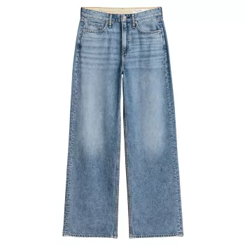 Полулегкие широкие джинсы Logan Rag & Bone