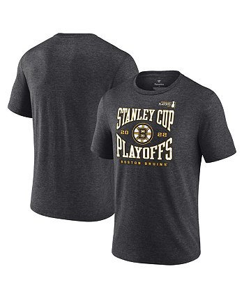 Мужская темно-серая футболка с запахом и запахом Boston Bruins Cup Stanley Cup Playoffs 2022 Fanatics