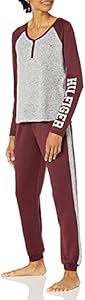 Tommy Hilfiger Women's Sleepwear Long Sleeve Henley & Jogger Pajama Set Tommy Hilfiger