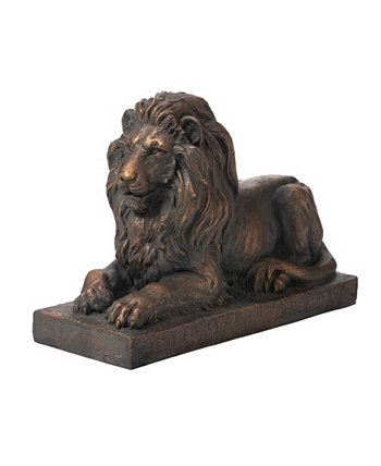 Статуя лежащего льва-хранителя Glitzhome