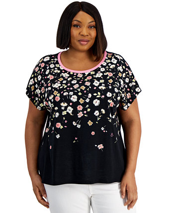 Женская блузка Plus Size с цветочным узором Tommy Hilfiger Tommy Hilfiger