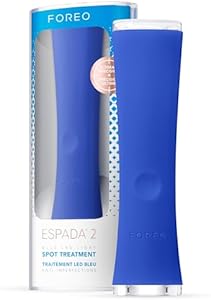 Foreo ESPADA 2 LED Light Therapy - Blemish Treatment Skincare Device - Medical-grade Silicone - Scar Treatment for Face - Pimple & Blemish Removal Foreo