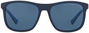 Armani Exchange Men's Ax4049sf Low Bridge Fit Square Sunglasses A｜X Armani Exchange