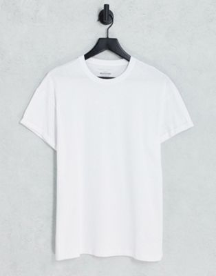 Белая футболка с закатанными рукавами New Look New Look
