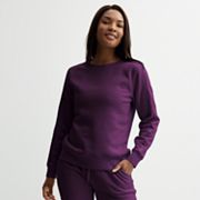 Women's Tek Gear® Ultrasoft Fleece Taped Crewneck Top Tek Gear