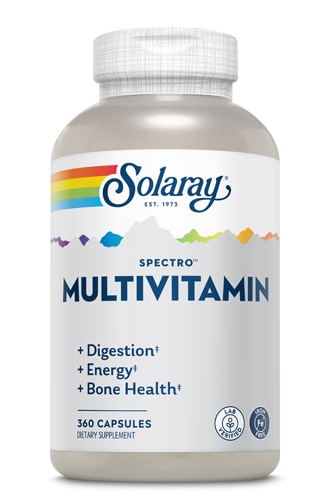 Solaray Spectro™ Multi-Vita-Min™ Оригинальная формула без железа -- 360 капсул Solaray