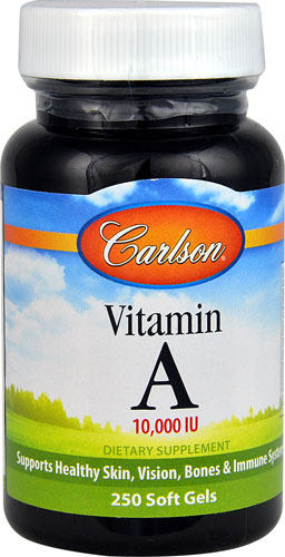 Витамин A - 10000МЕ - 250 капсул - Carlson Carlson