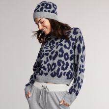 Женский Yummy Sweater Co. Leopard Easy Crewneck Sweater Yummy Sweater Co.