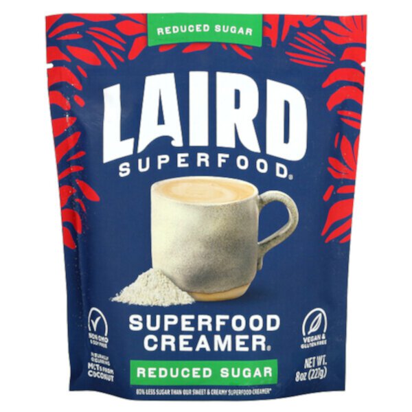 Superfood Creamer, Reduce Sugar, 8 oz (227 g) Laird Superfood