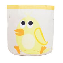 Cylindrical Cotton Canvas Storage Bin Nathan the Chick RocketBaby