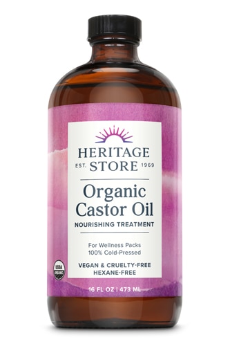 Органическое касторовое масло — 16 жидких унций Heritage Store