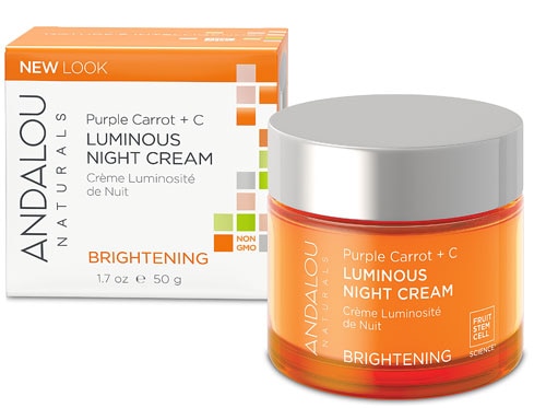 Andalou Naturals Brightening Purple Carrot + C Luminous Night Cream — 1,7 жидких унций Andalou Naturals