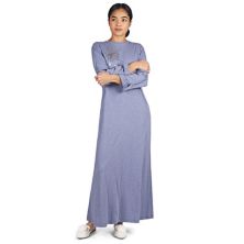 Женское спальное платье длинной вязки из 100% хлопка слабой вязки MEMOI