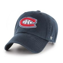 Мужская кепка '47 Navy Montreal Canadiens Team Clean Up Регулируемая кепка Unbranded