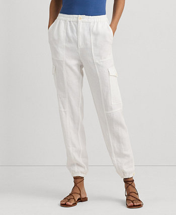 Women's Linen Cargo Pants LAUREN Ralph Lauren