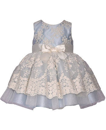 Сетчатое платье без рукавов с фестончатой вышивкой для маленьких девочек Bonnie Baby