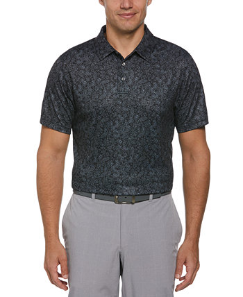 Мужская рубашка-поло для гольфа с абстрактным цветочным принтом PGA TOUR