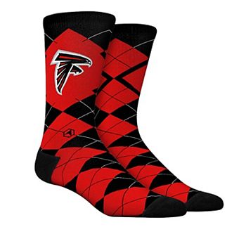 Носки унисекс Rock Em Socks в аргайл узоре Atlanta Falcons с формованной пяткой и защитными вставками Rock Em Socks